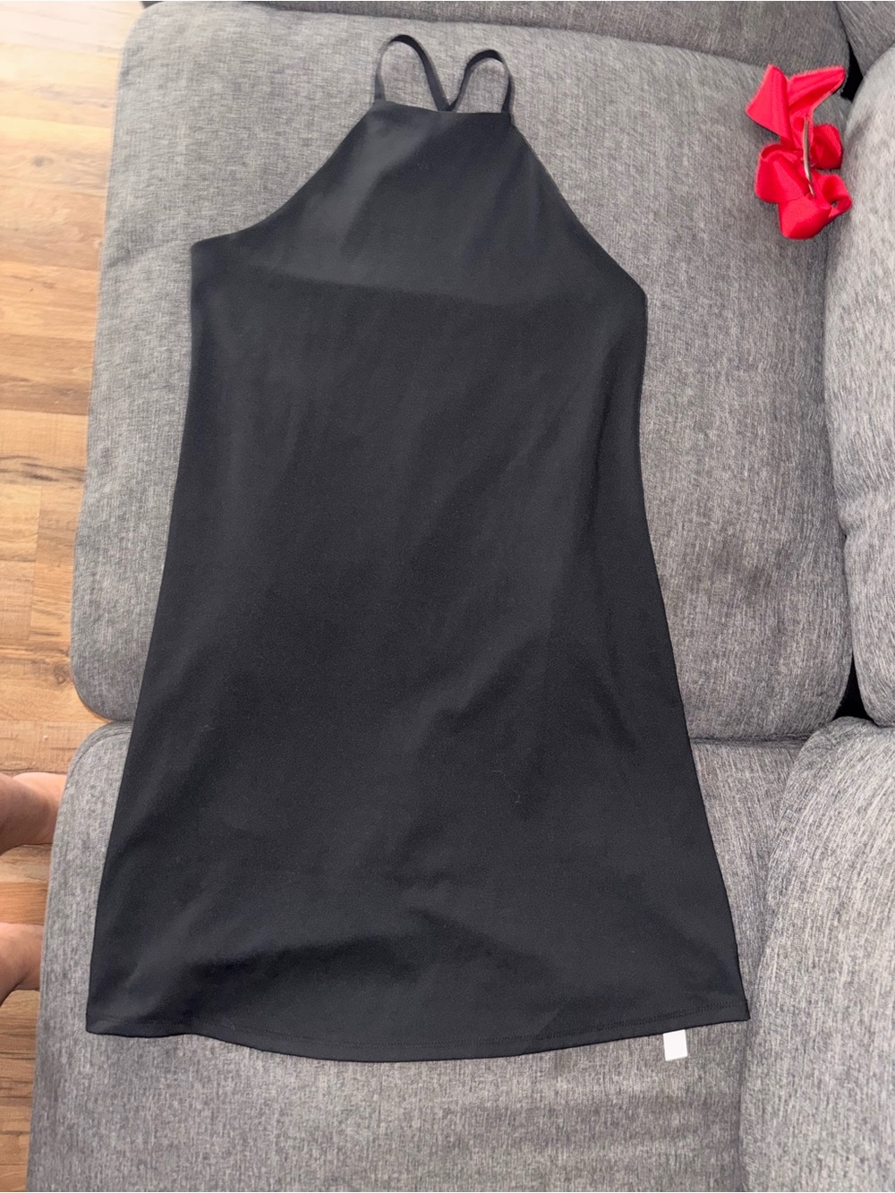 Madewell Black Halter Midi Dress